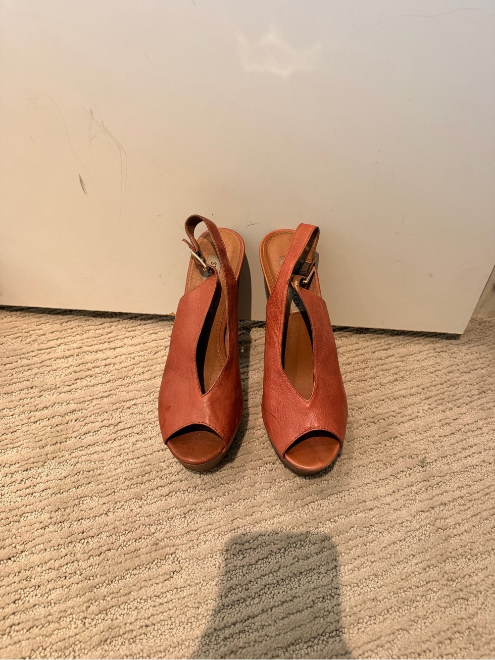 Steve Madden Terracotta Open-Toe Slingback Heels